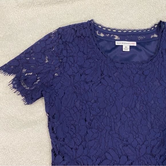 dark purple lace blouse - Picture 4 of 6